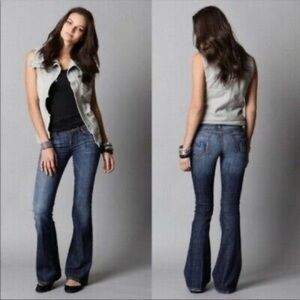 3/$30 _ CITIZENS OF HUMANITY | Y2K Ingrid 002 Dark Wash Low Waist Flare Jeans 25